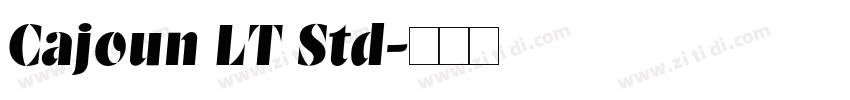 Cajoun LT Std字体转换